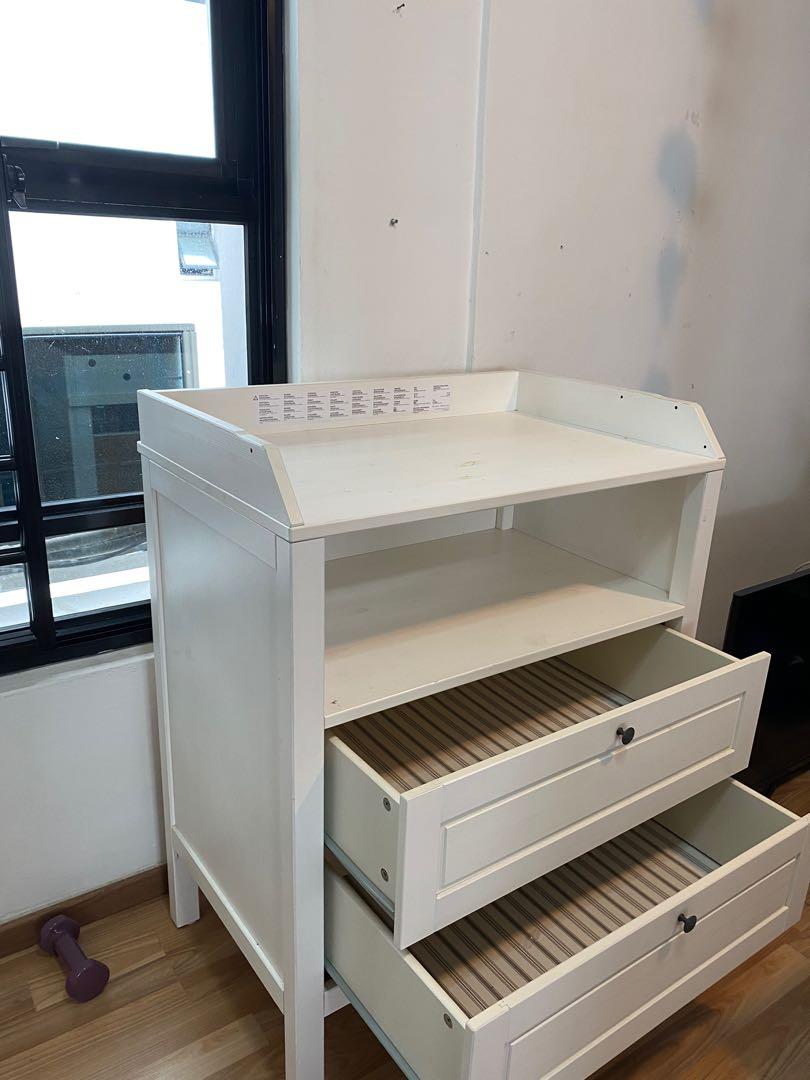 IKEA sundvik baby change table, drawer, Furniture & Home