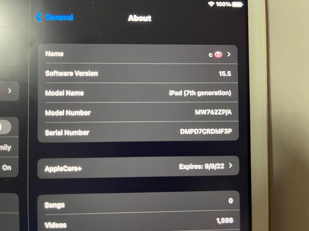 Applecare ipad online 7th gen