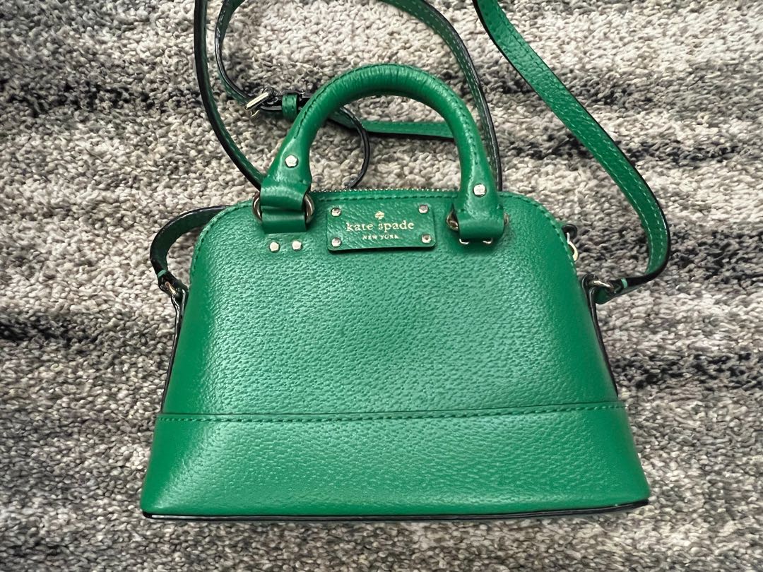 Kate Spade ♠️ Green Bag, Luxury, Bags & Wallets on Carousell