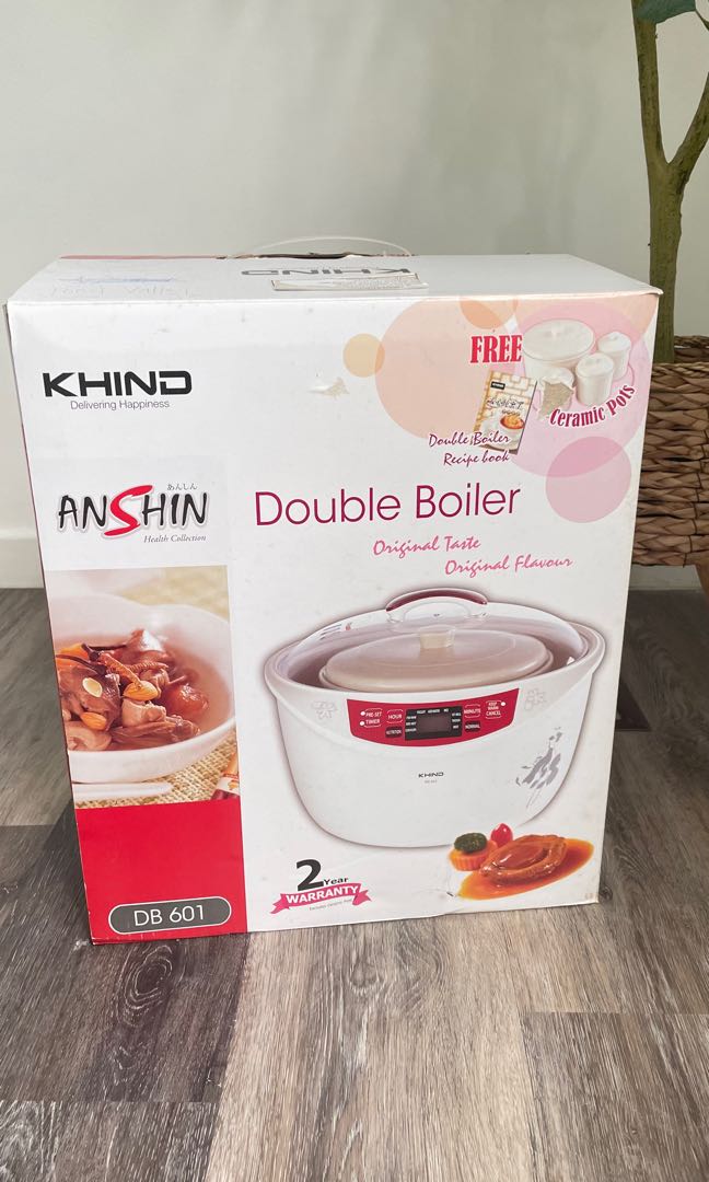 KHIND DB601 Anshin Double Boiler, TV & Home Appliances, Electrical