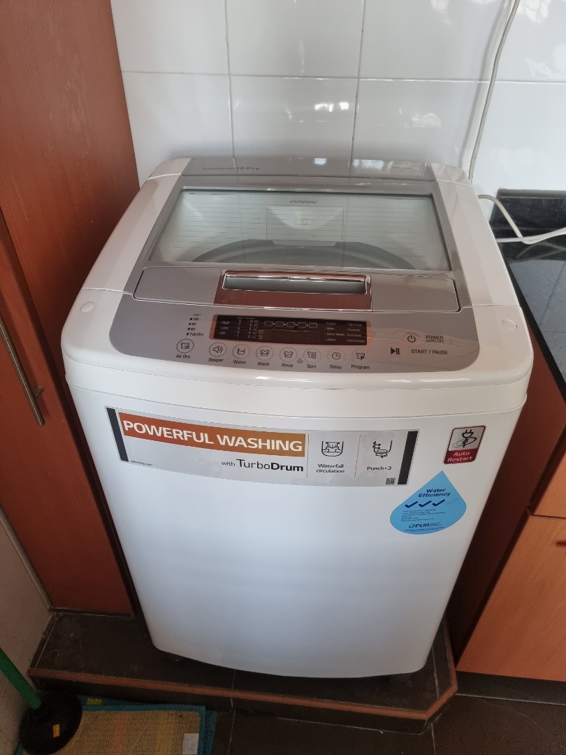 LG Turbo Drum 10kg, TV & Home Appliances, Washing Machines and Dryers