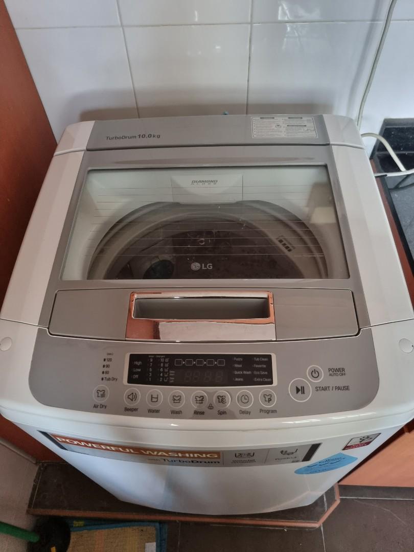 LG Turbo Drum 10kg, TV & Home Appliances, Washing Machines and Dryers