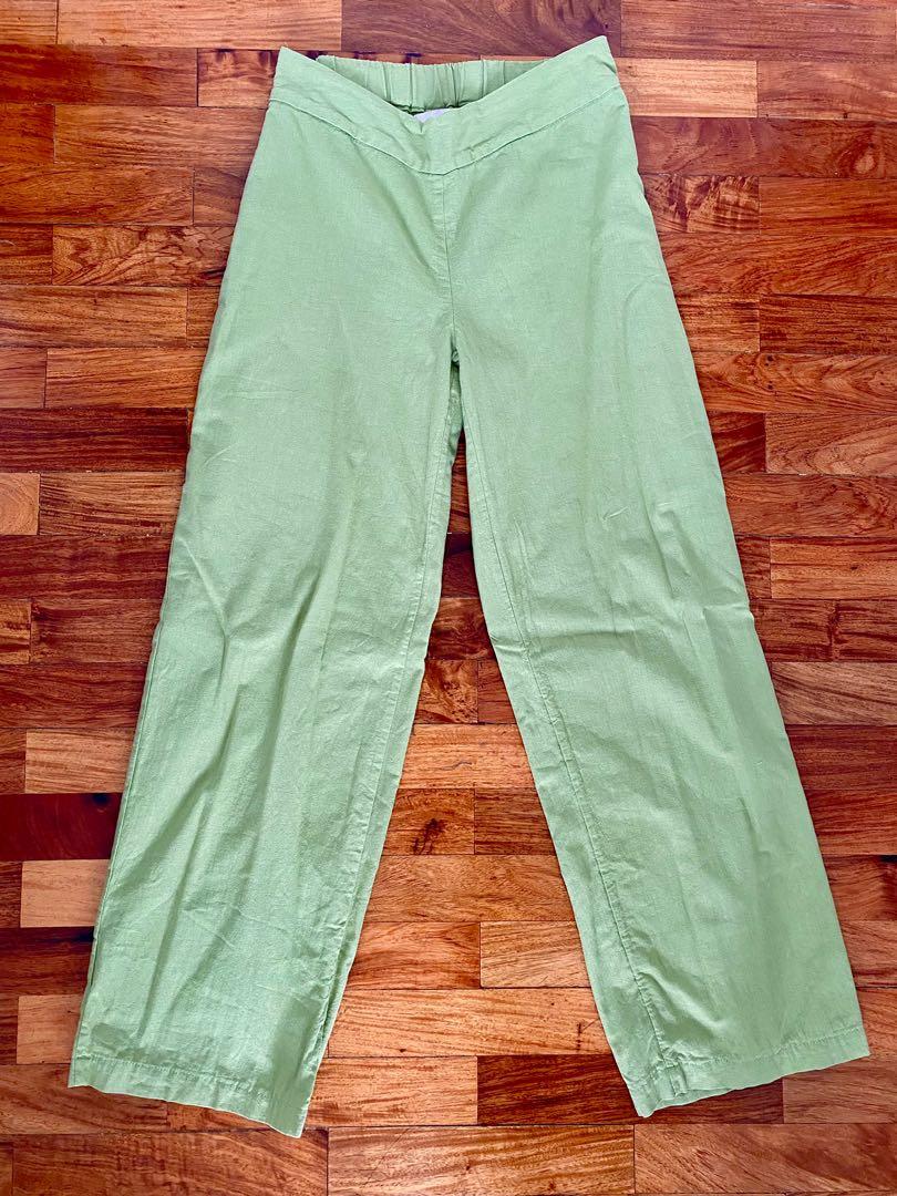 Lime Green Linen Pants (mood lifewear), Women's Fashion, Bottoms, Other