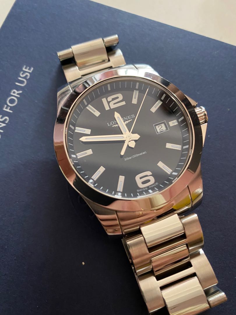 Longines Men s Watch Conquest Quartz L36594586 Men s Fashion