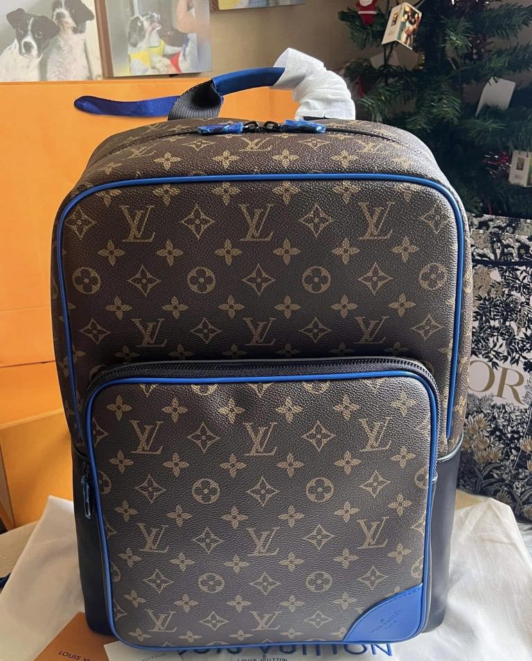 LV Dean backpack with blue