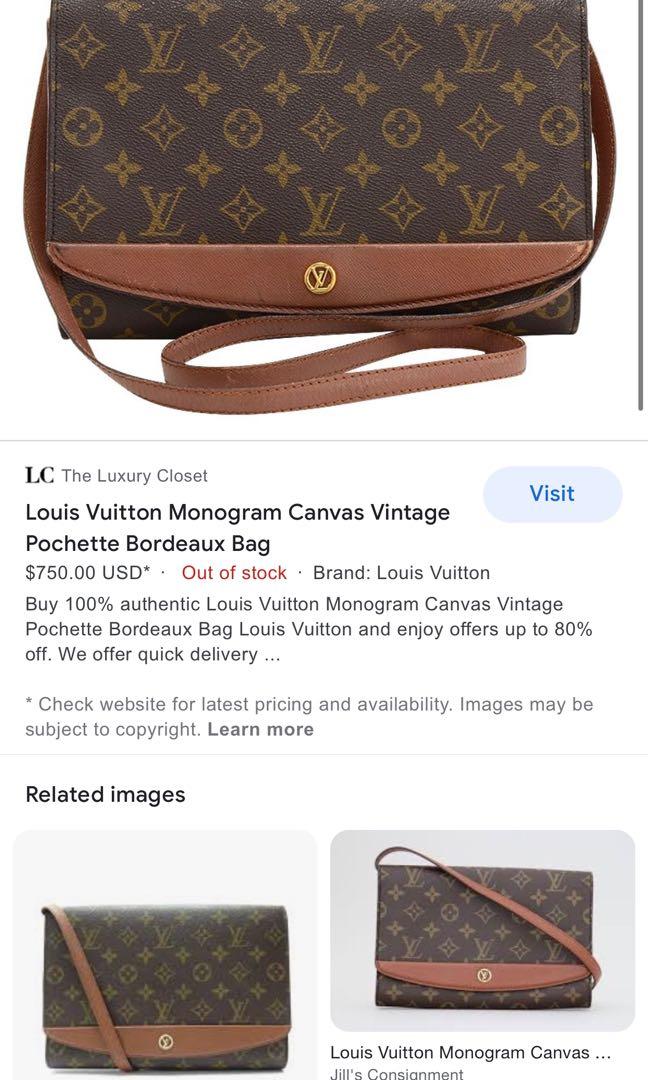 Louis Vuitton Pochette Bordeaux - 7 For Sale on 1stDibs