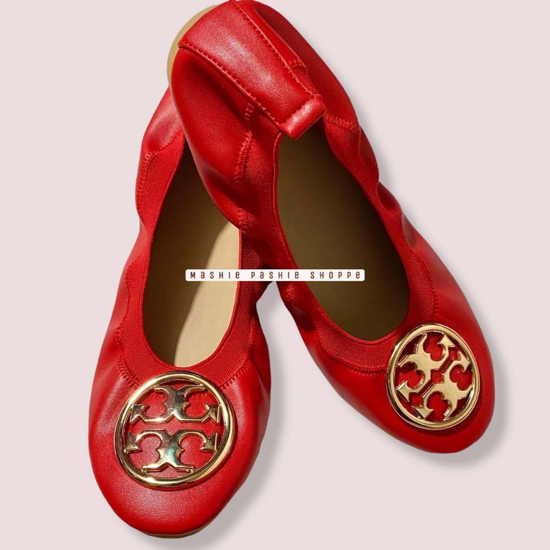 Maeve Tory Collection in Red with Roxy Sole Marikina Made Ballet Flats,  Women's Fashion, Footwear, Flats & Sandals on Carousell