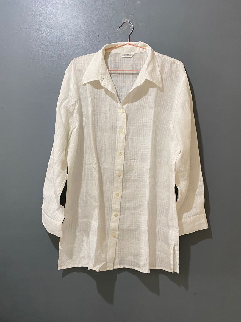 Marks and Spencer 100% linen shirt, Women's Fashion, Tops, Shirts on ...