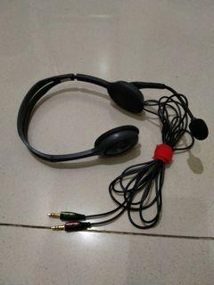 Mic headphone logitech