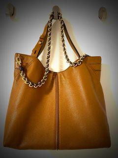 MICHAEL KORS  PEBBLED leather shoulder chain bag Brand New w Tags $695!