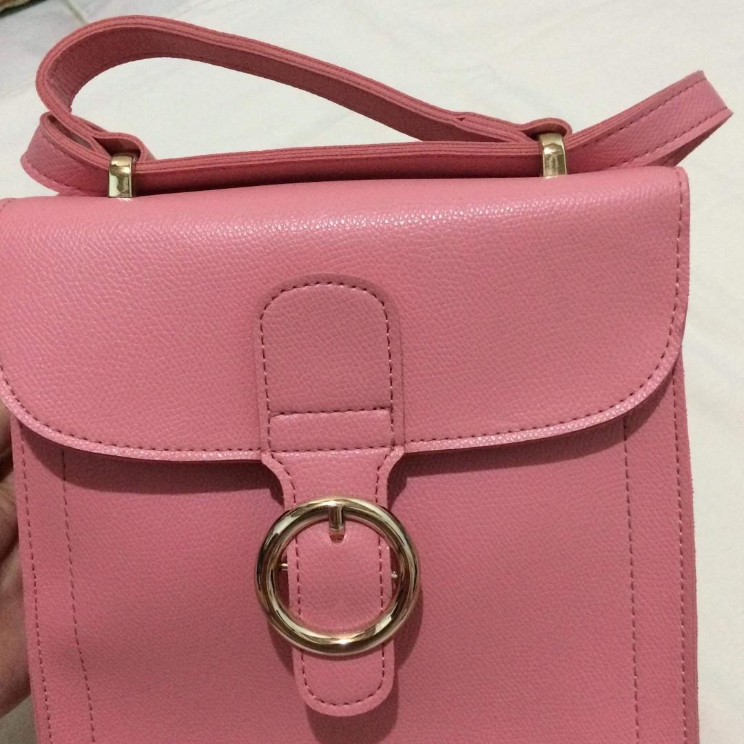 Miniso pink sling bag, Women's Fashion, Bags & Wallets, Crossbody Bags