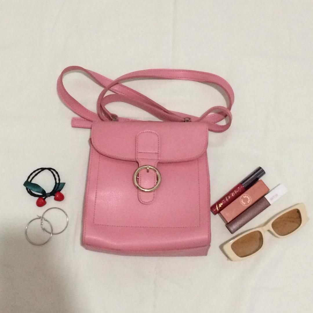 Miniso sales pink bag