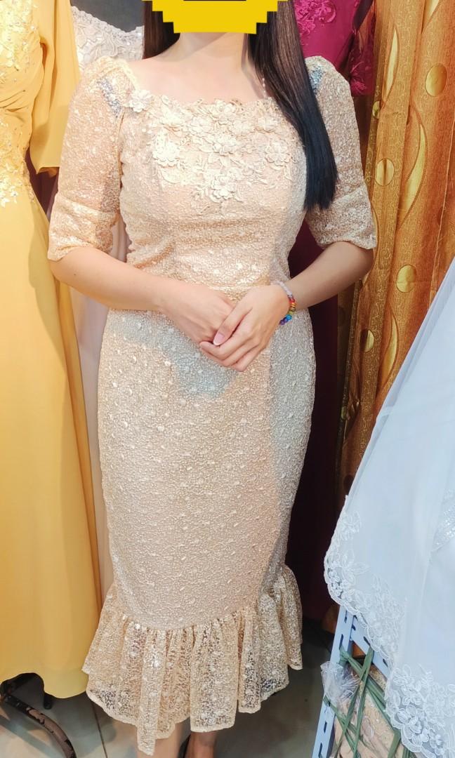 Filipiniana lace dress sales