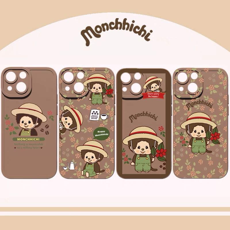 Monchhichi 卡通 iPhone Case 手機殼 手機套 保護套 保護殼 電話套 電話殼, 手提電話, 電話及其他裝置配件, 手機套