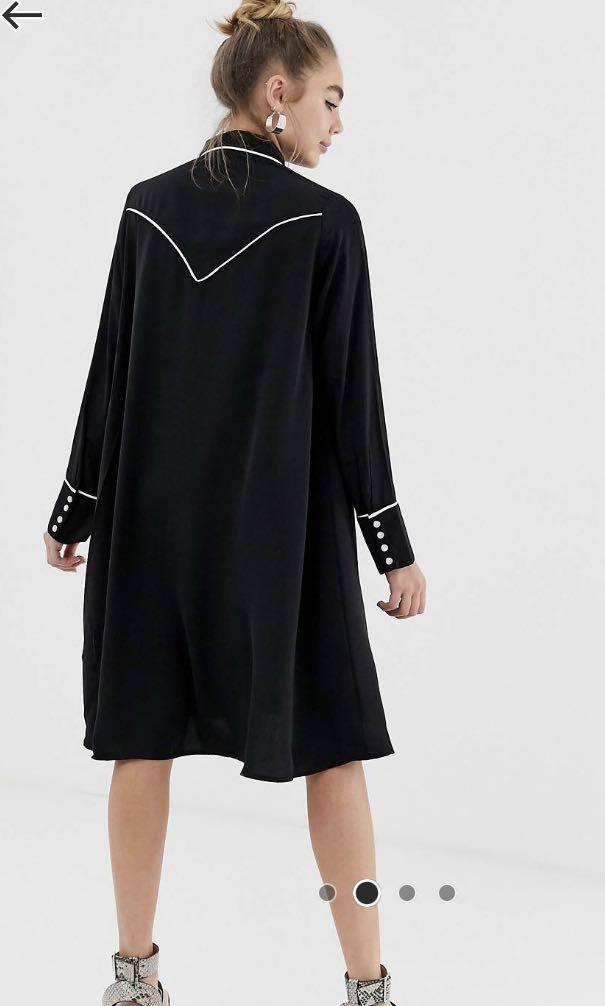 Asos monki shirt dress clearance