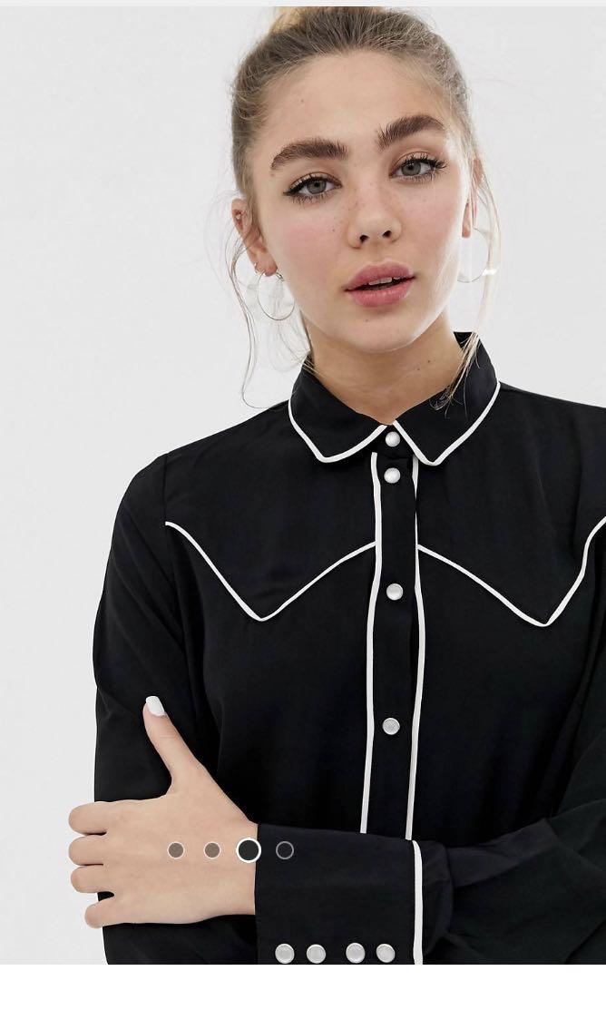 Asos monki shirt dress clearance