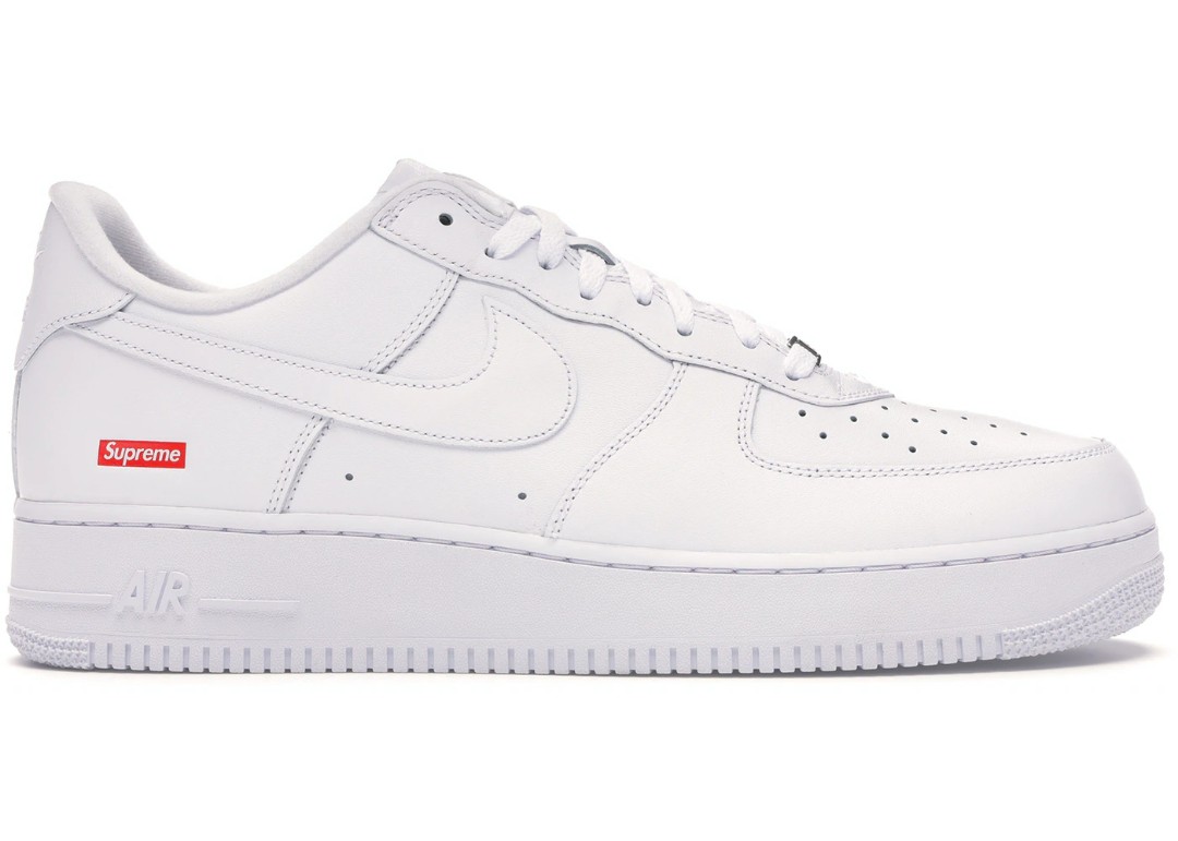 Nike air force 1 white supreme clearance