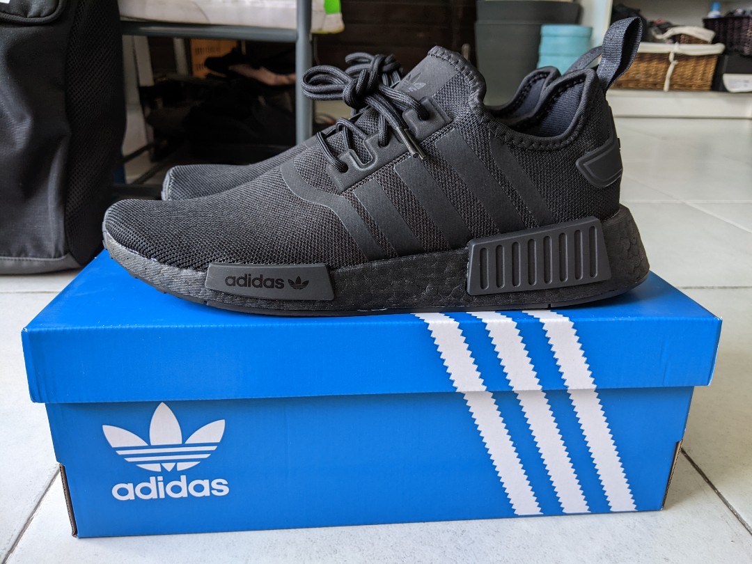 Nmd black on sale box