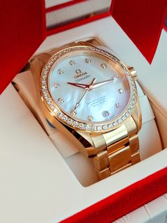 Omega Seamaster Aqua Terra Master Co Axial Chronometer 18K RG Rose Gold 全红金  64201038273410110