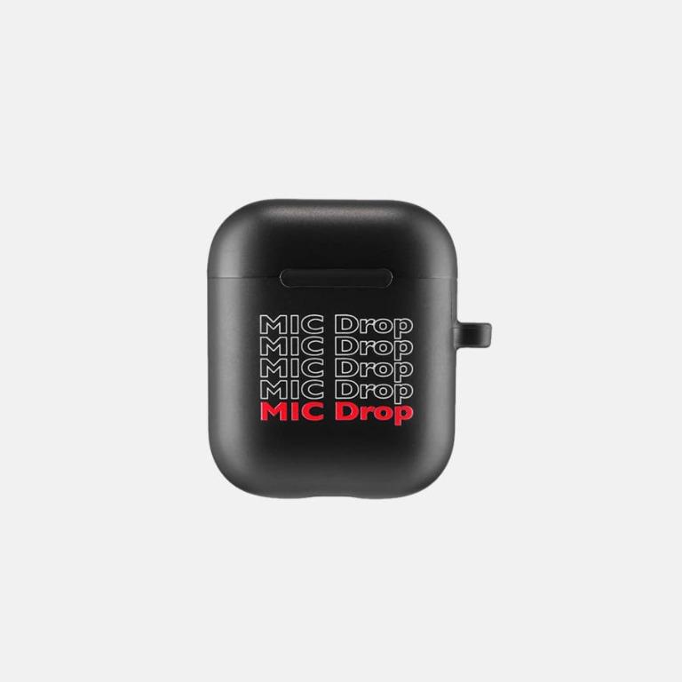 Onhand BTS Mic Drop Airpods Case (Category: Portable Audio Accessories) located in Manila. Submitted by bringouttheguns (Listing ID 1170327765, Image 1). Description: Brand new and official merch. Selling below cost. Message me for onhand photos. RFS: Incompatible with my Airpods Pro .