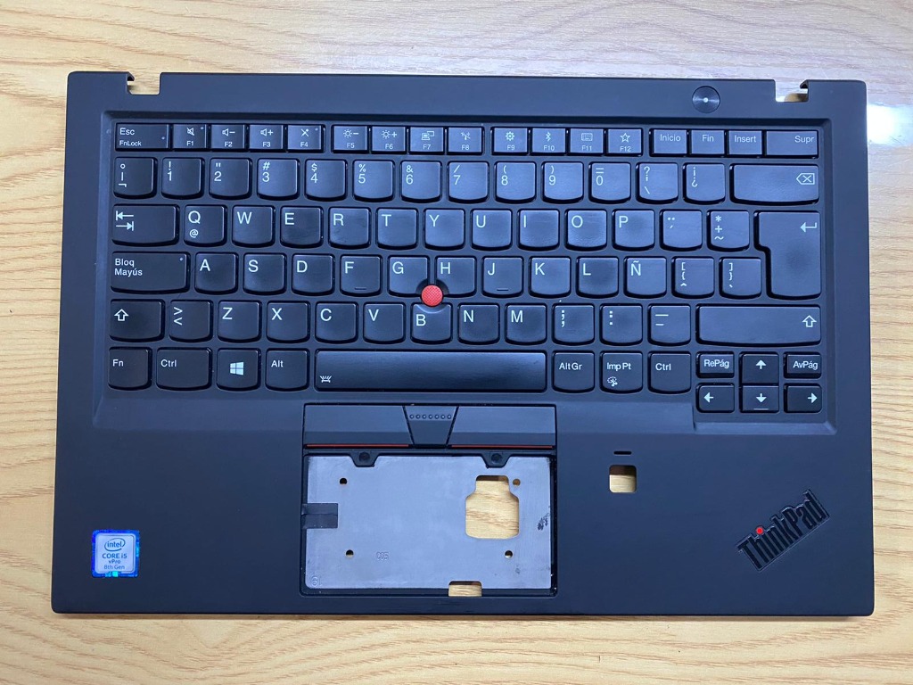 Original Lenovo X1 Carbon 6th Gen Keyboard Palmrest with Fingerprint