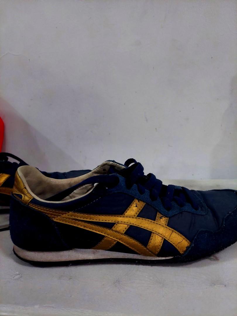 onitsuka tiger blue and gold