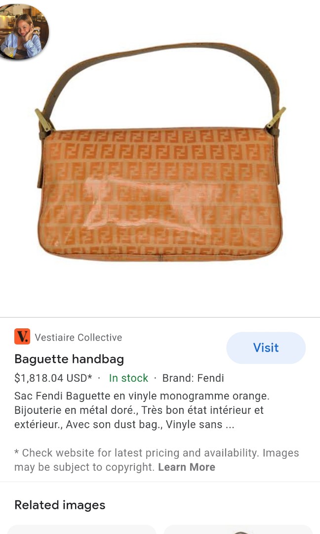 Vestiaire collective best sale fendi baguette