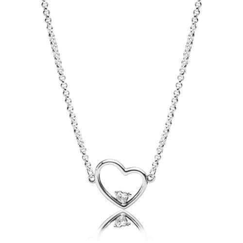 Love heart top necklace pandora