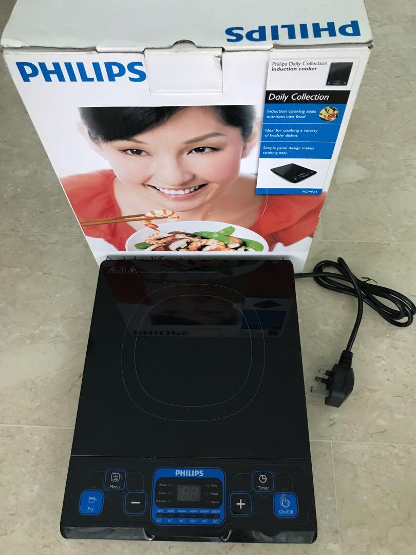 Philips induction cooker HD4921, TV & Home Appliances, Kitchen