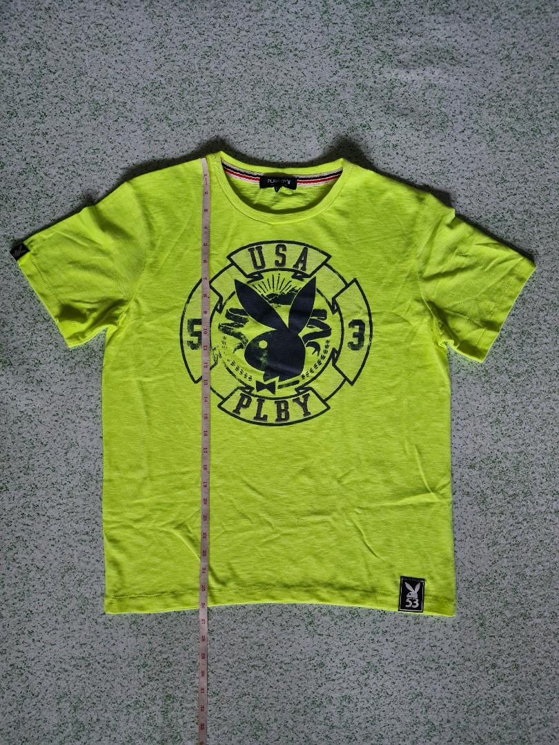 Playboy Neon Yellow Shirt, Men's 