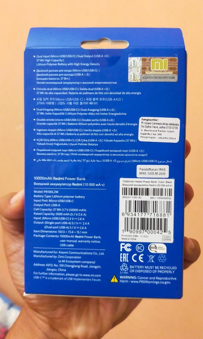 Power Bank Xiaomi Hadiah