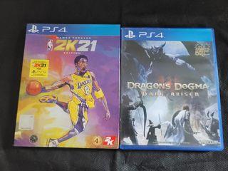 PS4 2K21 KOBE BEAN BRYANT PS4 DRAGONS DOGMA 龍族教義