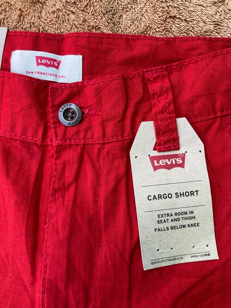 Mens red levi shorts 2025