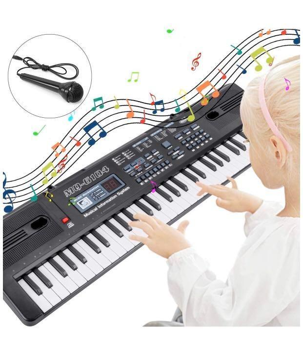 RenFox Piano Keyboard 61Key Portable Keyboard Piano with Microphone