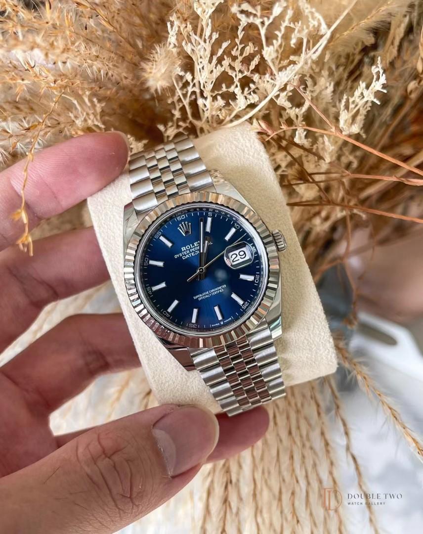 Rolex datejust 41 discount blue fluted jubilee