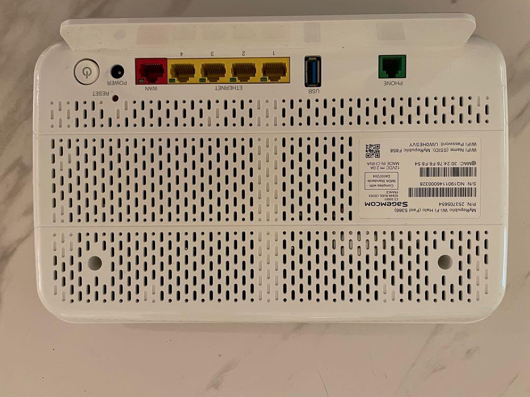 Routeur Wifi Sagemcom - Halo F5366, Computers & Tech, Parts ...