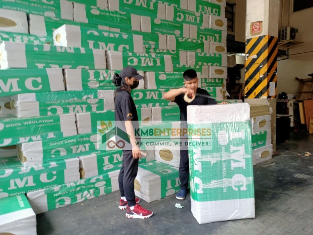 SLAB / BOARD TYPE ROCKWOOL SOUND PROOFING INSULATION FOR WALL (Category: Construction Tools & Equipment) located in Marikina City. Submitted by christine_km8enterprises (Listing ID 1170356671, Image 3). Description: Mineral wool insulation 👉🏻BIG DISCOUNTS for bulk orders👈🏻 Blanket Roll type - 0.6mtr x 5mtr Board (Slab) type - 0.6mtr x 1.2mtr Thickness - 50mm , 75mm and 100mm with different densities *Fire resistant *Heat insulating *Non-combu