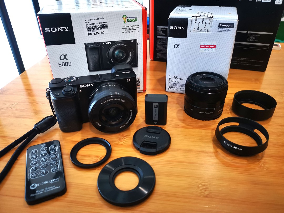 Sony A6000 Bundle, Photography, Cameras on Carousell