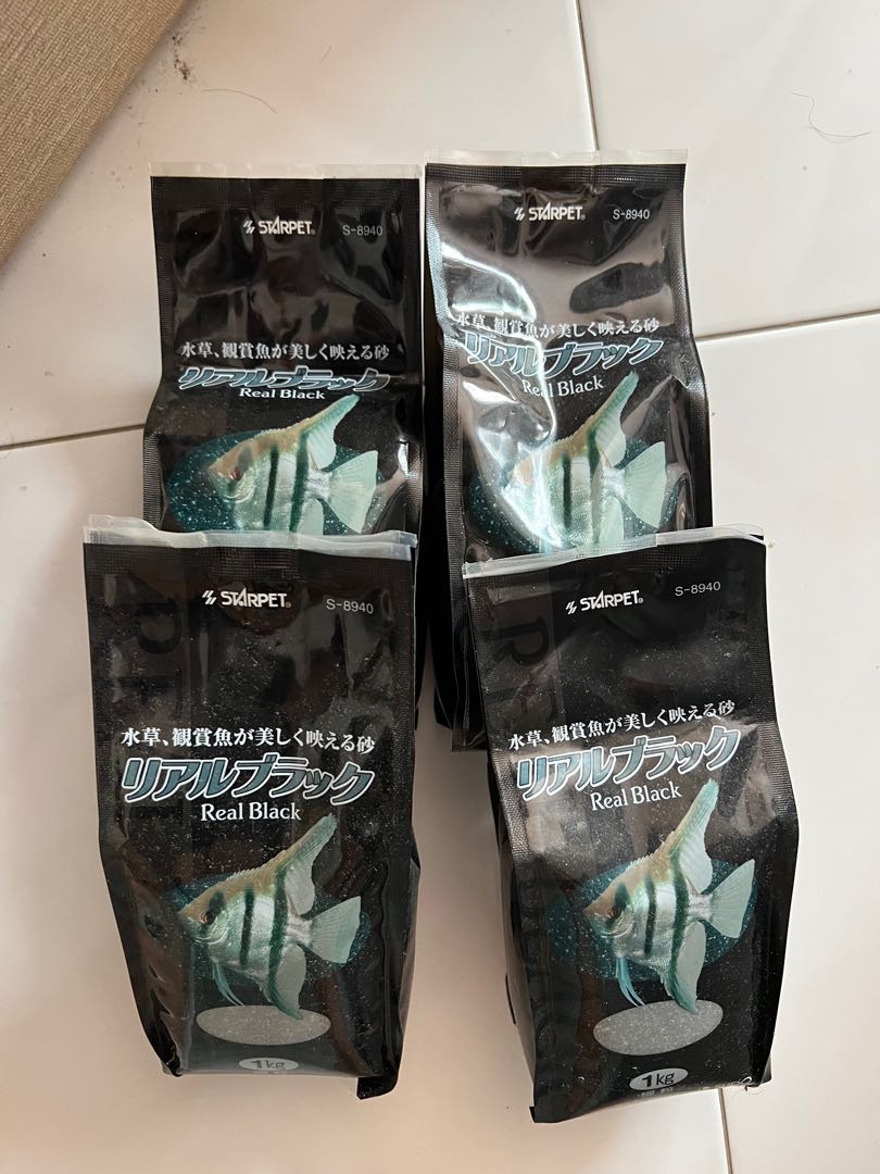 starpet black aquarium sand, Pet Supplies, Homes & Other Pet Accessories on Carousell
