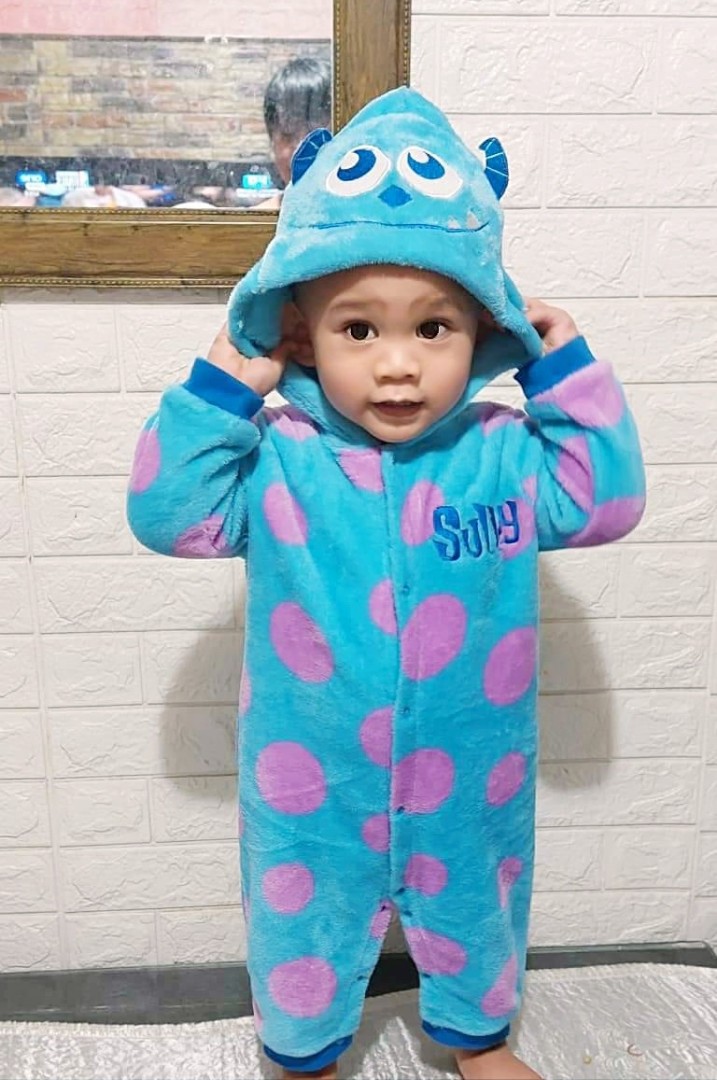 SULLEY Costume, Babies & Kids, Babies & Kids Fashion on Carousell