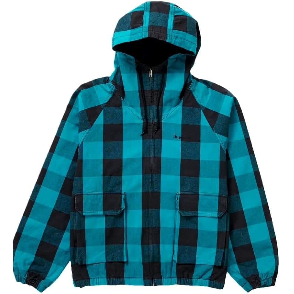 新品正規品 supreme cotton hooded jacket brown plaid | adyatankunj.com