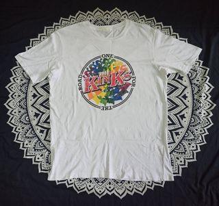 The Kinks U.S.A 1980 Tour White T-Shirt by GU(JPN)