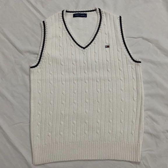 Tommy Hilfiger White Sweater Vest 