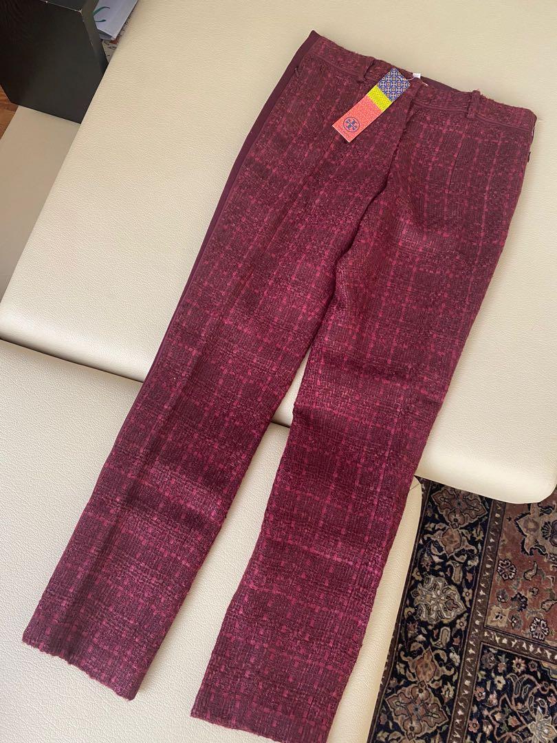 Tory Burch Tweed Tuxedo Pants Size 4 (Category: Luxury Apparel) located in Makati City. Submitted by gabdee (Listing ID 1170327428, Image 1). Description: Condition: Never used, got wrong size With lining Zippered pocket on sides Purchased for 7k pesos on sale. Was retailed for more RFS: Decluttering MOP: GCash, BPI, BDO MOD: Grab, Lalamove, JRS (to be shouldered by buyer) *May also be picked up at 7-eleven RCBC .