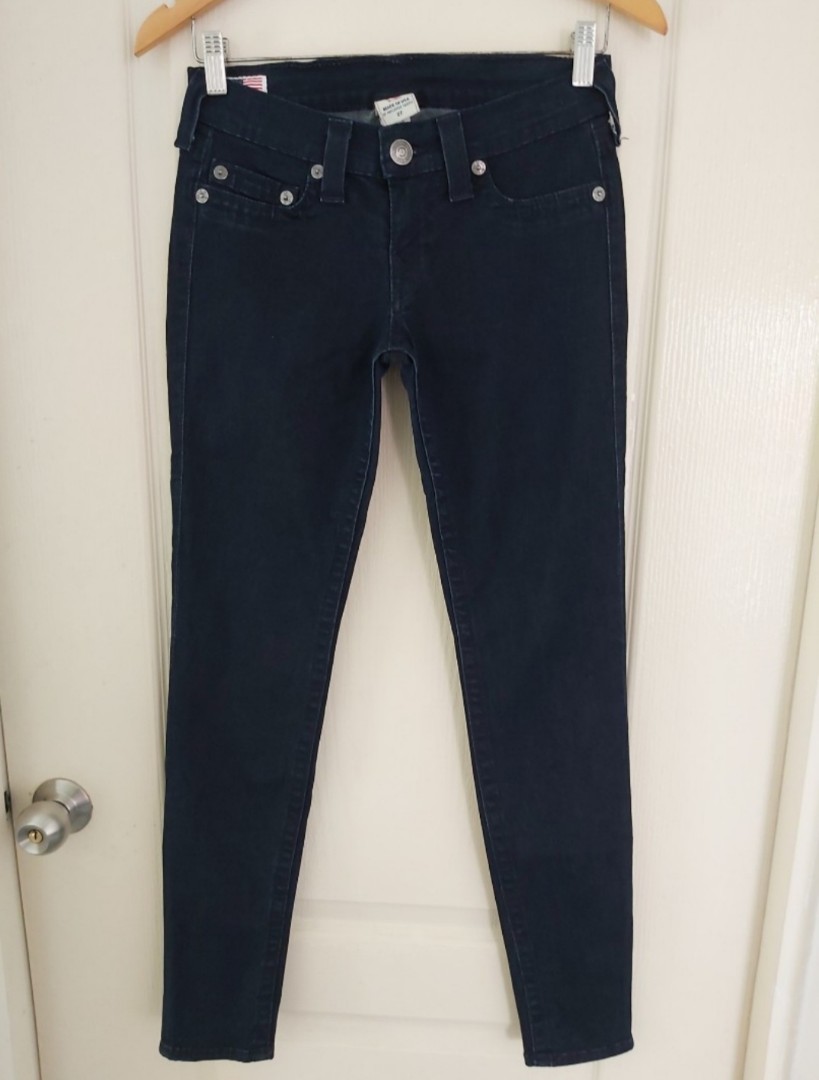 True Religion Dark Blue Skinny Jeans 