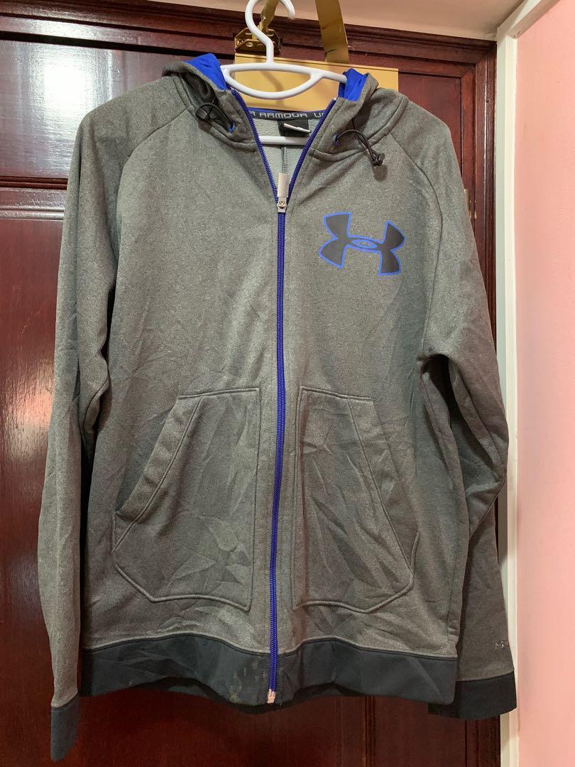Under armour storm hoodie grey discount