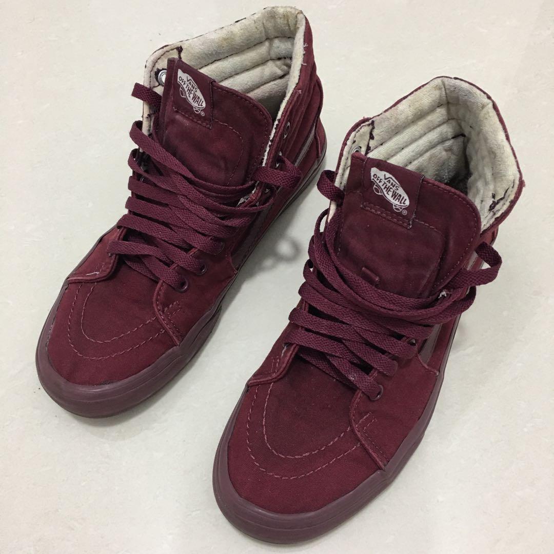 Vans sk8 merah maroon on sale