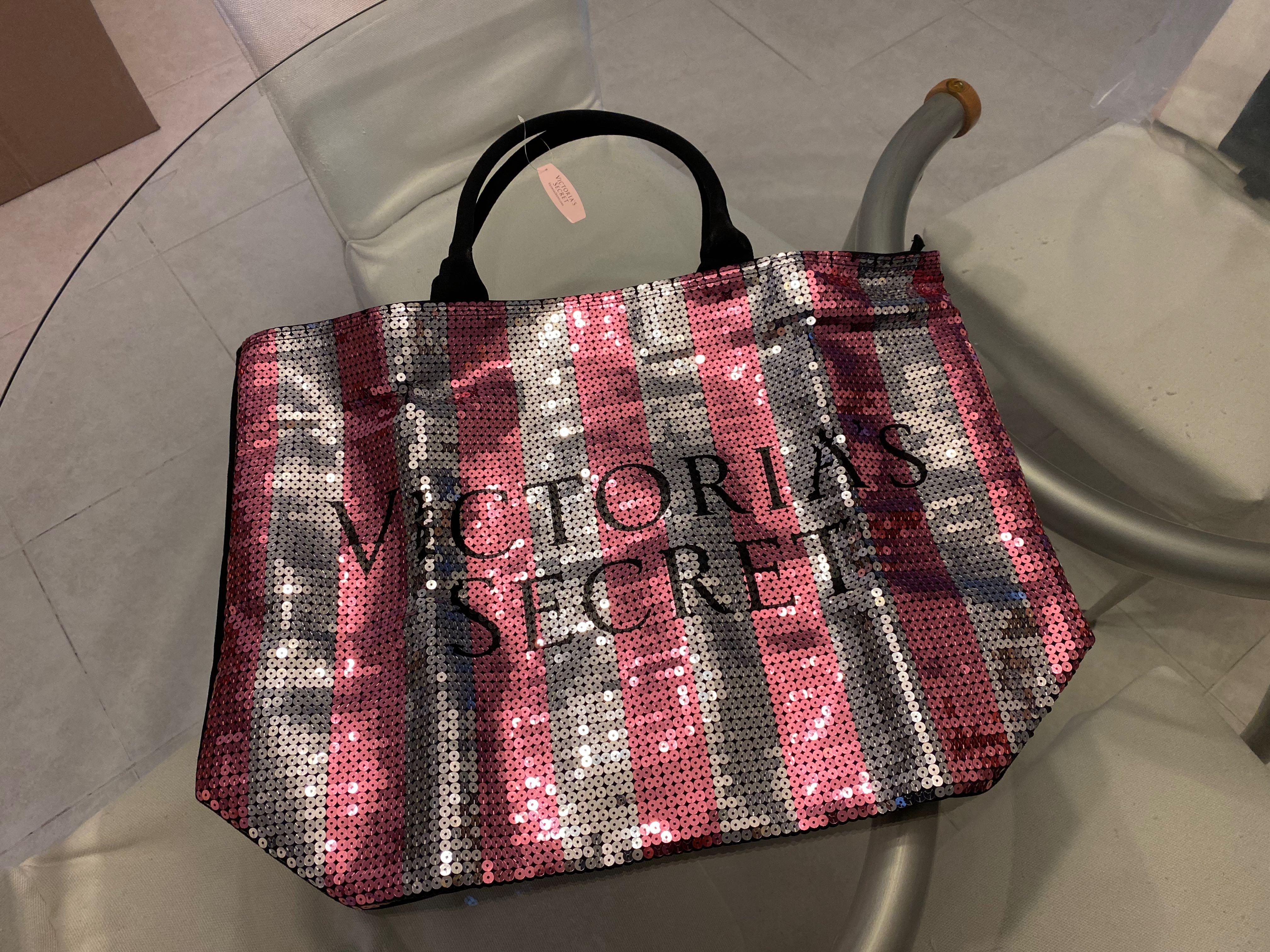 Victoria's Secret Sequin Tote Bag, Women's Fashion, Bags & Wallets