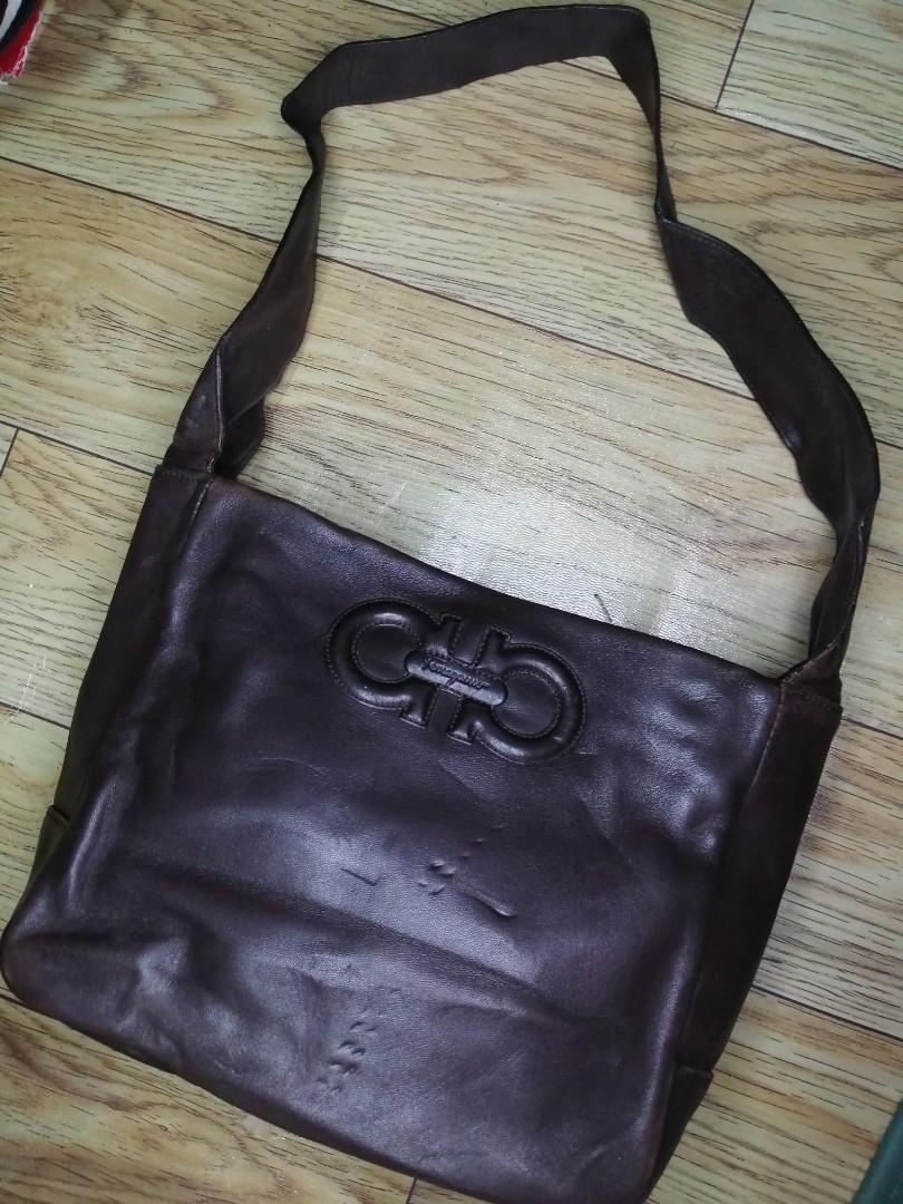 Vintage ferragamo shoulder bag on sale