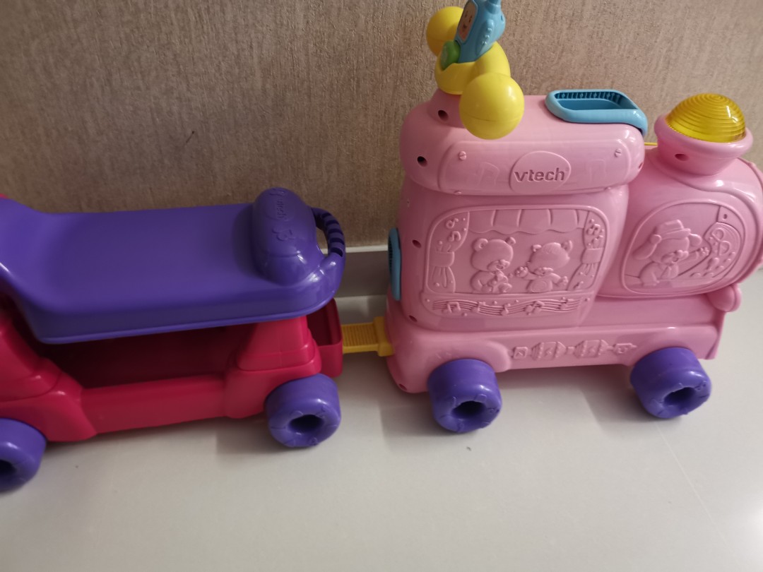 Pink alphabet train on sale